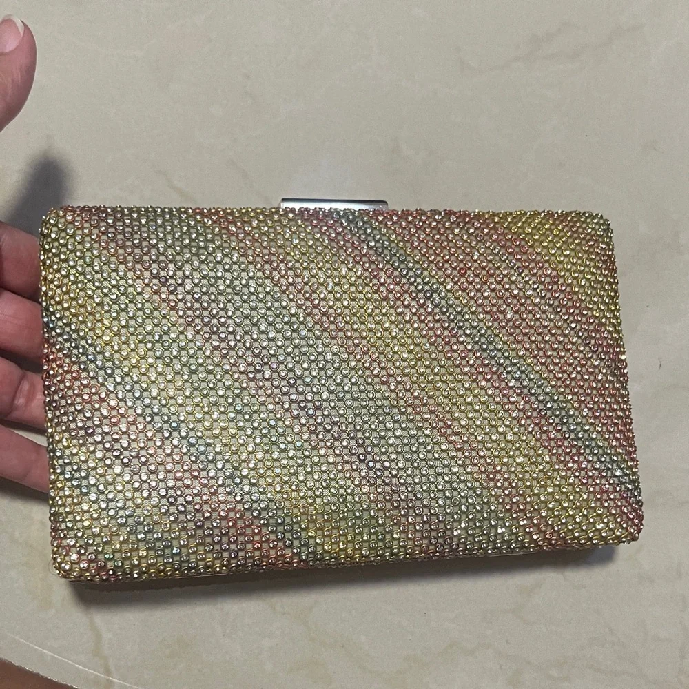Multicolor Rhinestone Clutch - Picture 1 of 9
